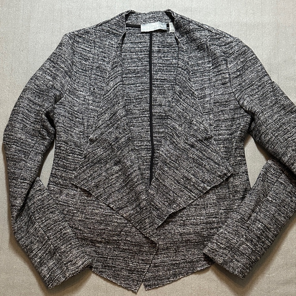 Bagatelle Drape front wool knit blazer XS